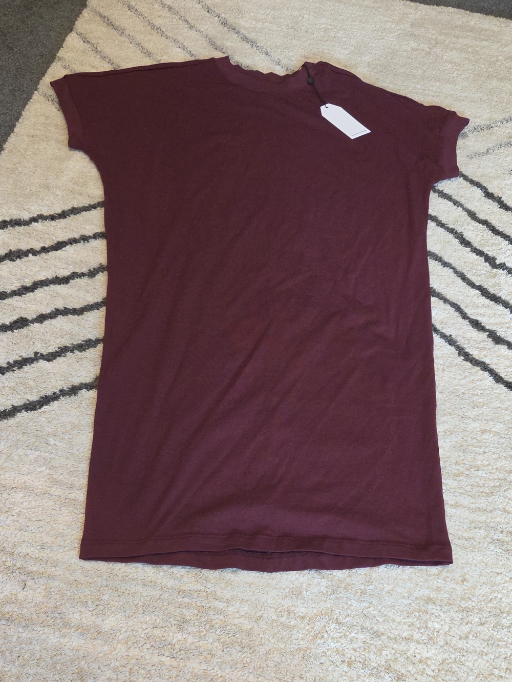 Universal Standard Burgundy Short Sleeve Midi Dress